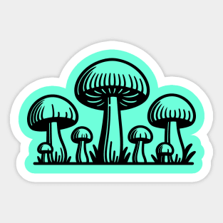 Mushrooms Sticker